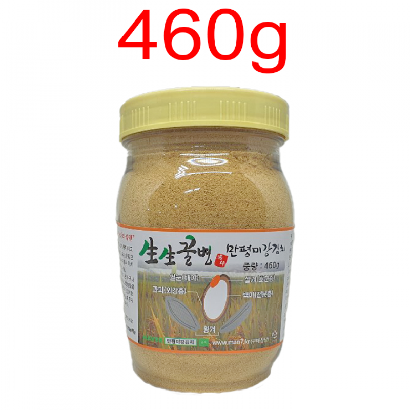 [만평월드] 생생꿀병 만평미강김치 460g / 발효미강 / 미강김치