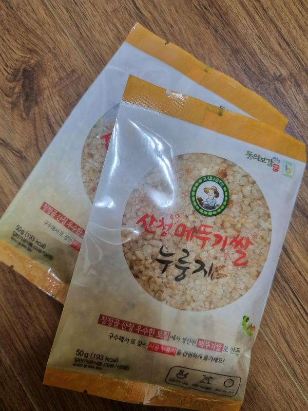 [산엔청] 메뚜기쌀누룽지 50g x 10입_기능성콩영농조합