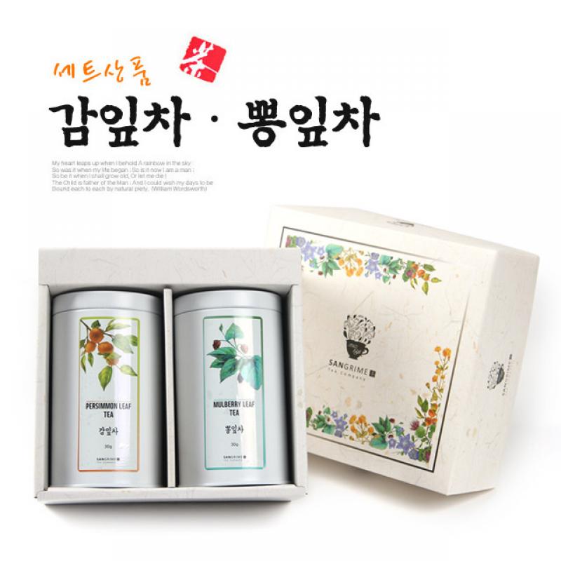 [합천생약]산그리메 감잎차30g+뽕잎차30g 선물세트