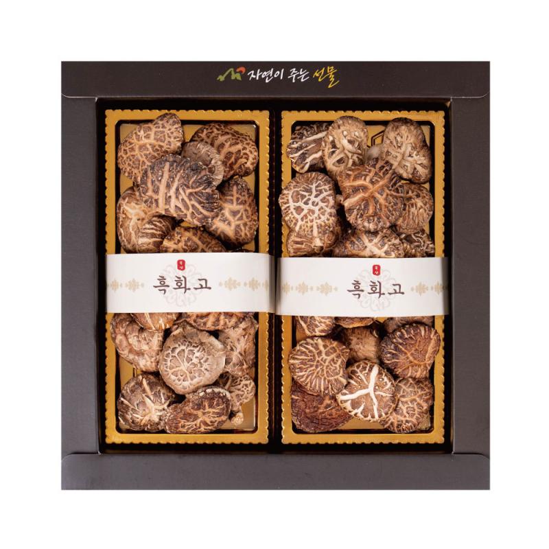 [해마루팜] 햇살 표고버섯 선물세트 드림흑화고3호(흑화고100g * 2개)