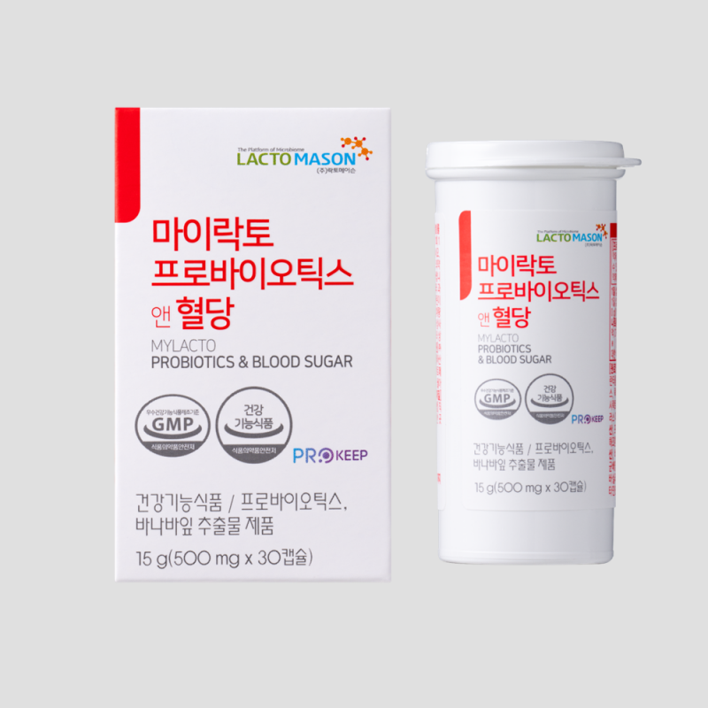 [(주)락토메이슨] 마이락토 프로바이오틱스 앤 혈당(500mg×30캡슐)